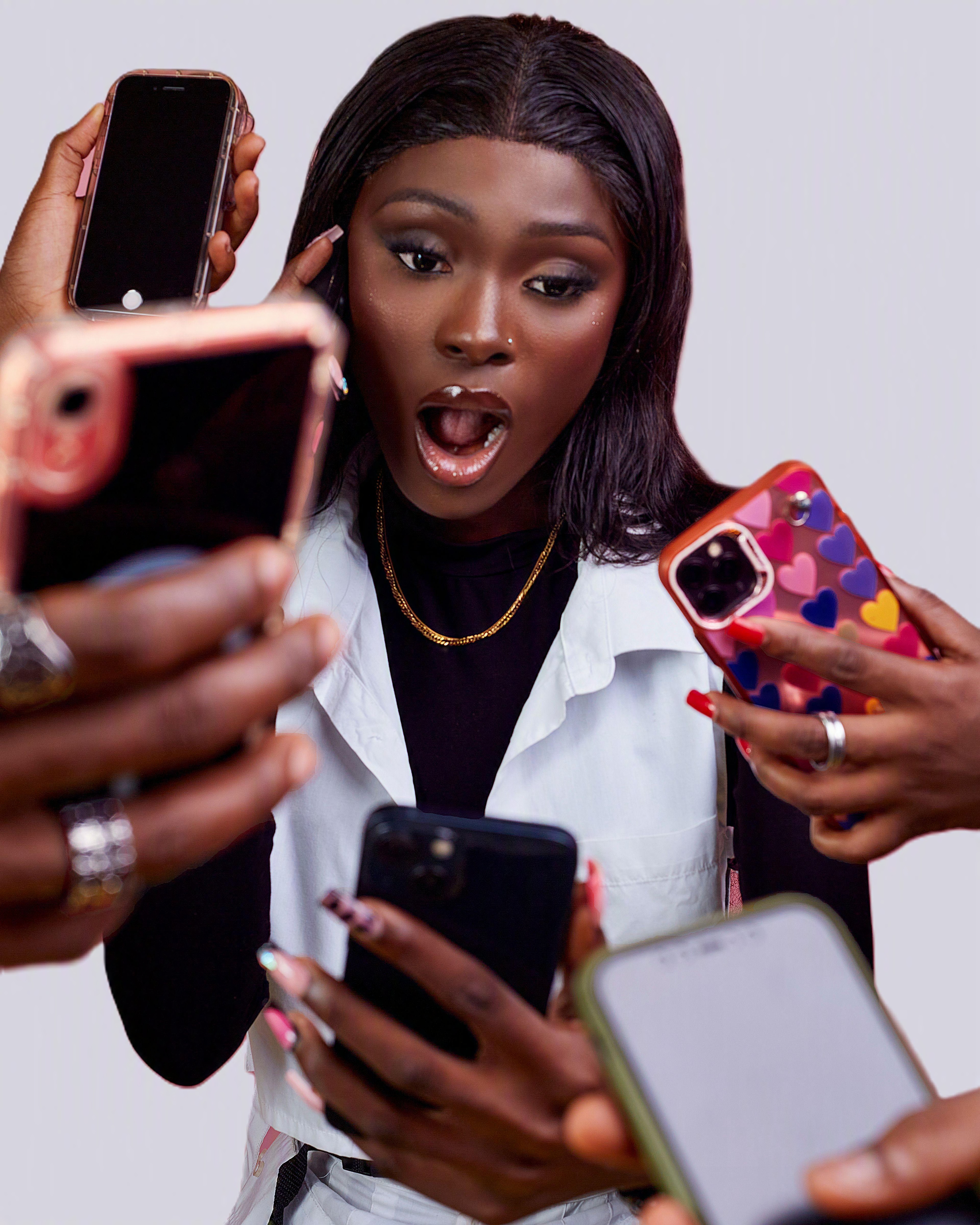 Young Nigerian investor checking the market