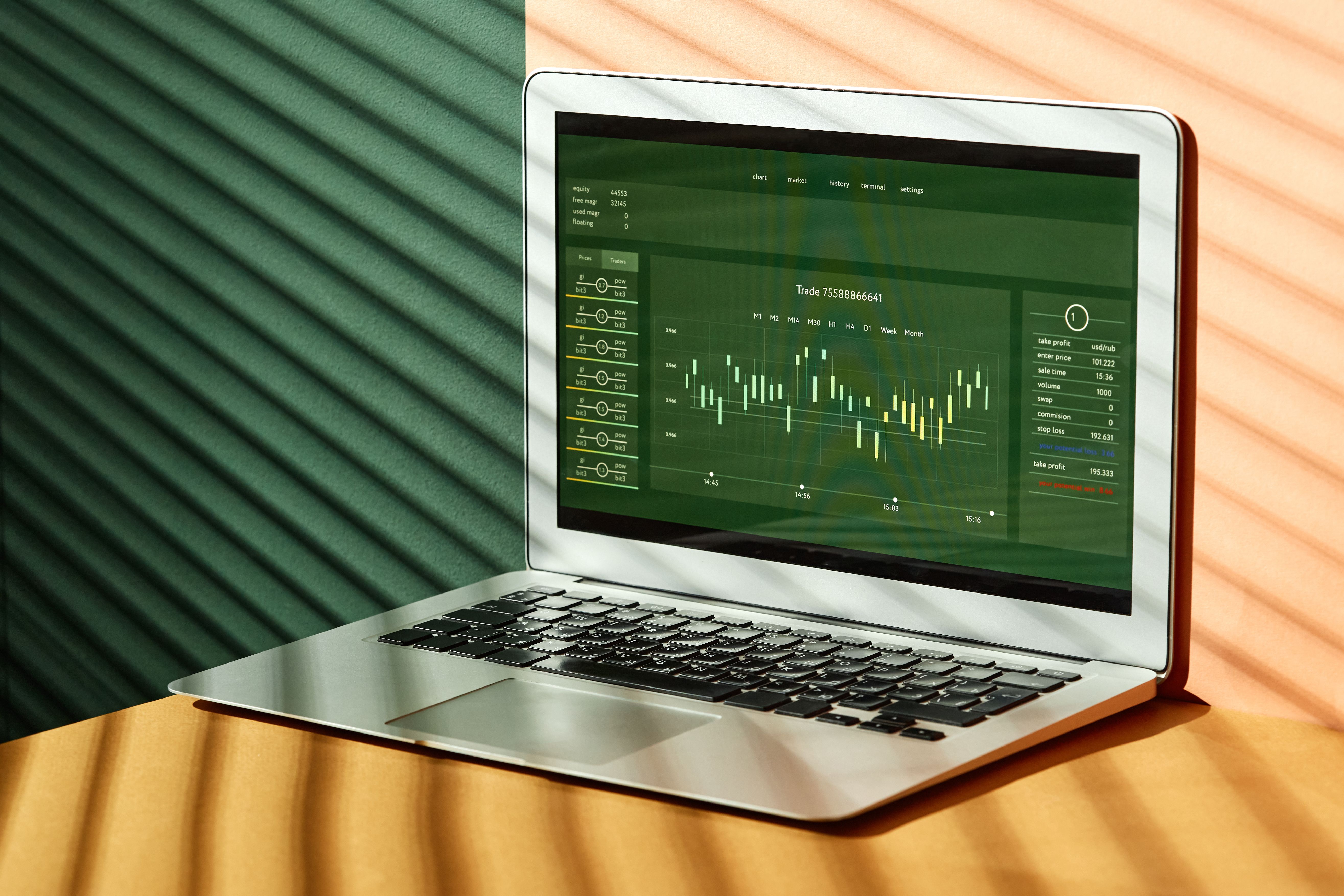 Professional trading terminal showing NGX stock charts and market data