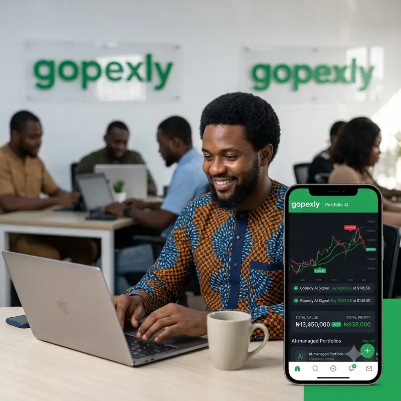 Nigerian investors gathered around a conversation